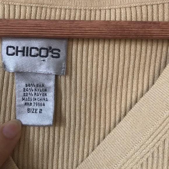 Silk blend henley sweater tank - Picture 3 of 4